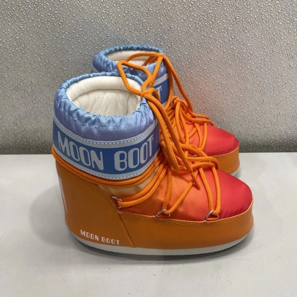 Moon Boot Orange Snow Bootie